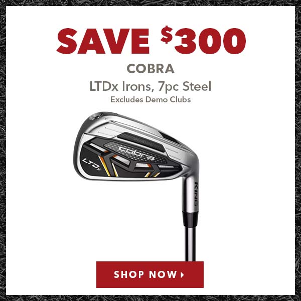 Cobra LTDX Irons, 7pc Steel - Only $599.98 