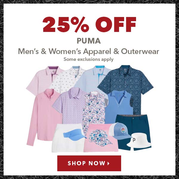 Puma Men's & Women's Apparel & Outerwear- 25% Off